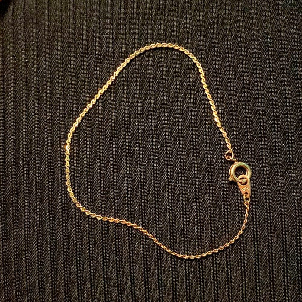 10k rose gold elegant bracelet